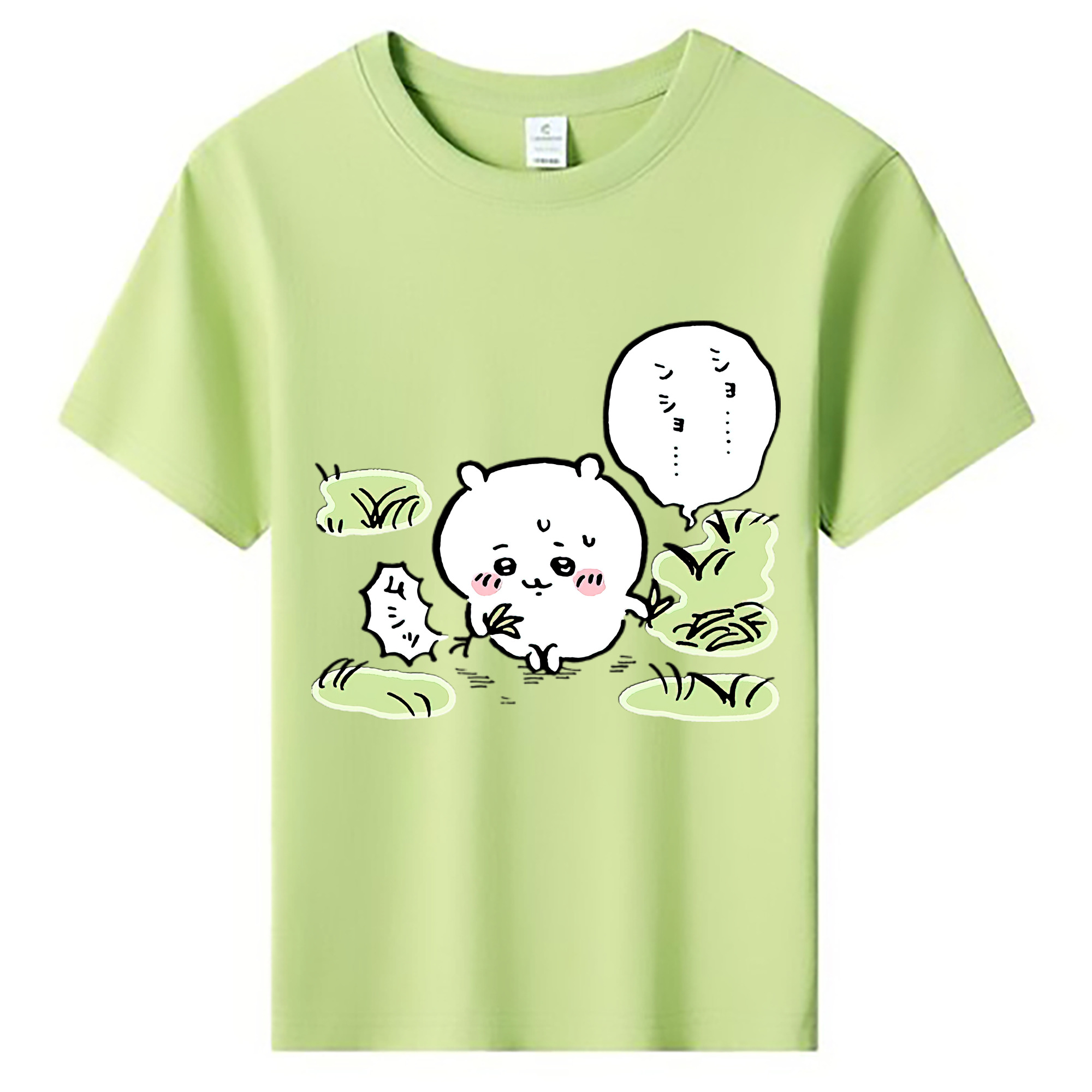 （画像用） ちいかわ ちいかわ Chii-kawa chiikawa 綿100％キッズTシャツ（フロントプリント）